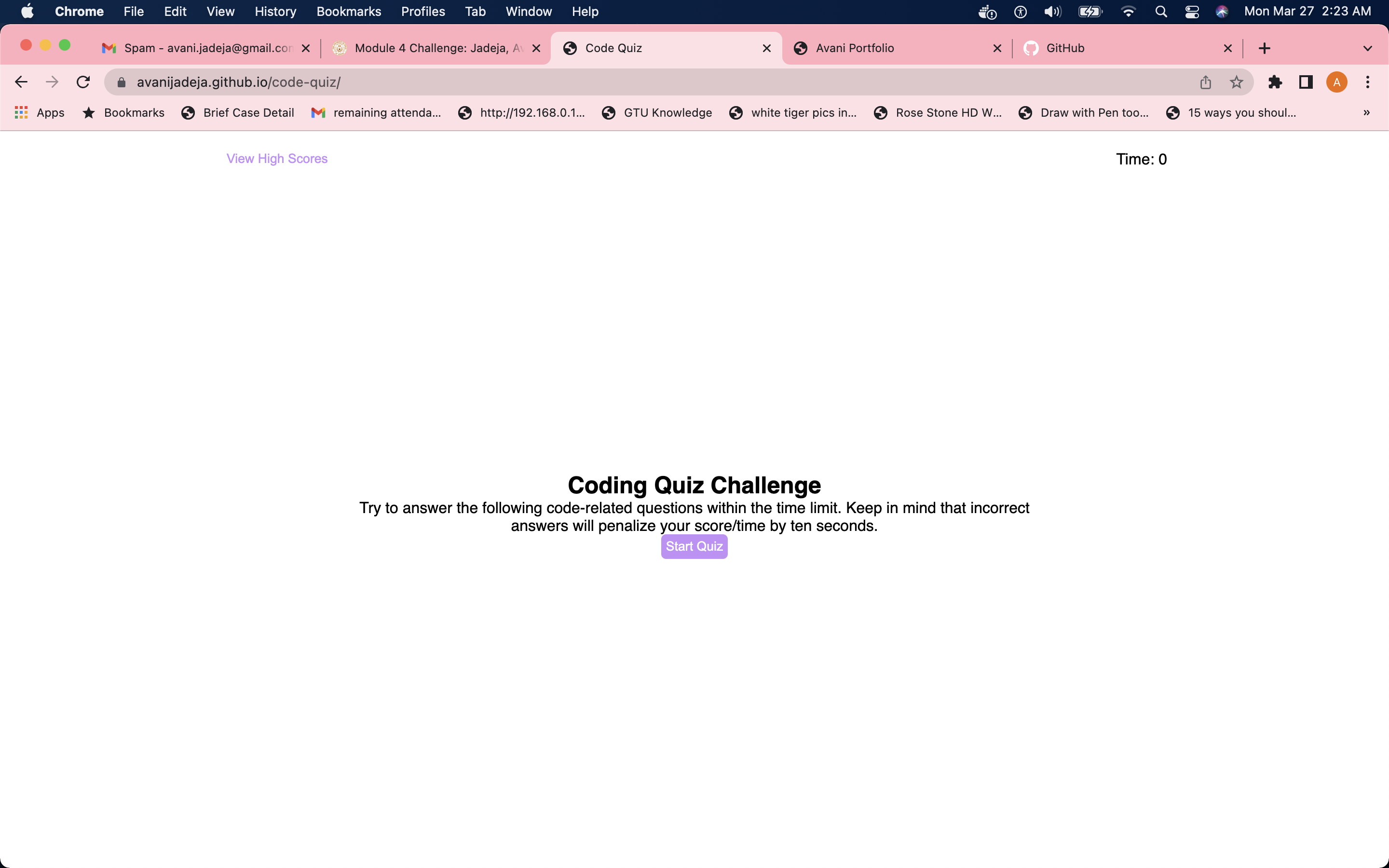 coding quiz